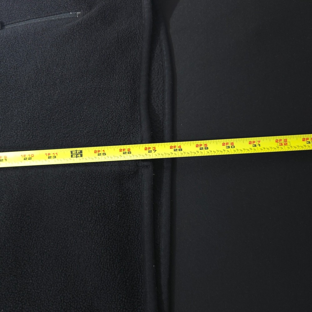 Gap X Soft Fleece Full Zip Vest Sleeveless Jacket Mens Size M Mock Neck Black - Picture 7 of 15